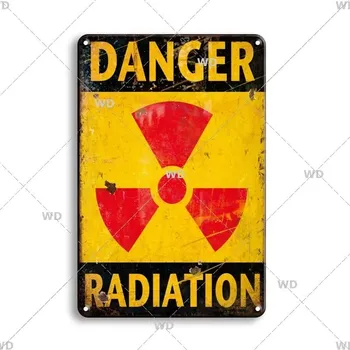 Plechová cedule Retro plechová cedule výstražná | dekorace na zeď - 25 , 20x30 cm