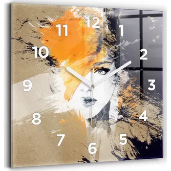 Hodiny Nástěnné hodiny Wallfluent, odstíny hnědé, 30 cm