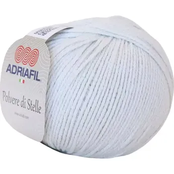 Příze Adriafil Polvere di Stelle 20 Bílá (Letní příze Polvere di Stelle bílá)