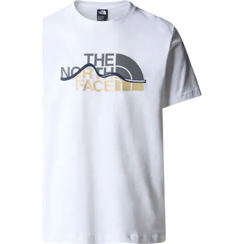 Pánské tričko Pánské triko The North Face M S/S Mountain Line Tee Velikost: XXL / Barva: bílá