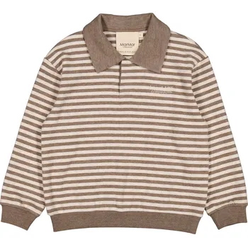 Chlapecká mikina Dětská mikina Thanos Polo "Brown Stripe" MarMar VELIKOST: 110/5 let
