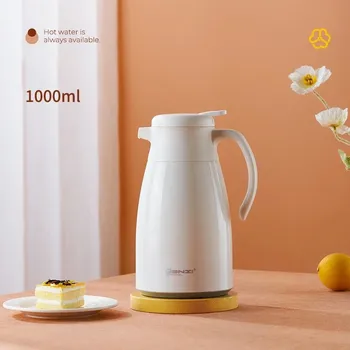 Termoska Izolační termoska na vodu | nádobí s izolací - Bílá 1000ml