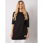 Černá delší mikina RV-BL-6941.39P-black Velikost: S/M