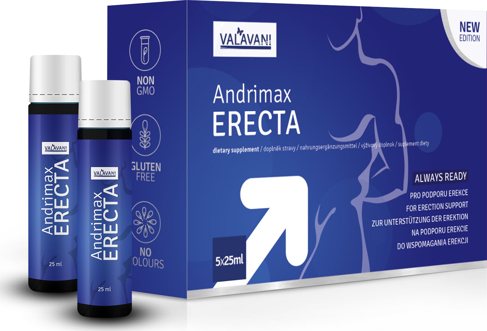 Andrimax ERECTA podpora erekce .: 1 balení 5x25ml