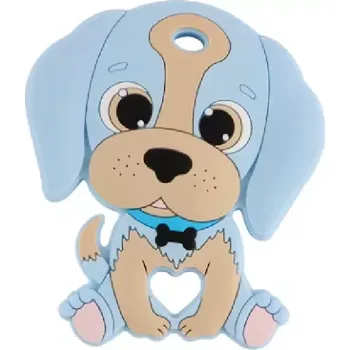 Silikonové kousátko - PEJSEK - MODRÝ (Značka: KOVICT)