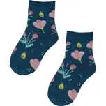 Dívčí ponožky se vzorem WOLA NATURE tyrkys tmavé Velikost: 33-35