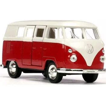 autíčko Welly Volkswagen 1963 T1 Bus (red) 1:34
