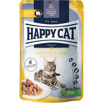 Krmivo pro kočku Happy Cat Adult kapsička Land-Geflügel Poultry 85 g