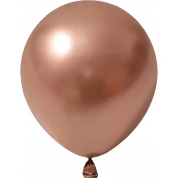 Balónek Balónky 30 cm Metalické růžové zlato 50 kusů pro helium