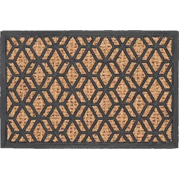 Rohožka gumová s kokosovým vláknem DIAMOND, 60x0,8x40cm|Esschert Design