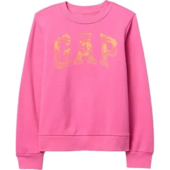 Dívčí mikina Dívčí mikina GAP LOGO CREW M Růžová, Žlutá