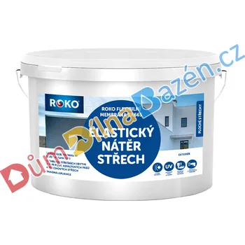 tekutá izolace Rokospol Roko Flexibilní membrána nátěr na renovaci střech RK665 Barva: Antracit RAL 7016, Hmotnost: 8 kg