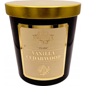 Svíčka Sójová vonná svíčka Vanilla Cedarwood Essentiva 1 ks