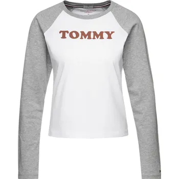 Dámské tričko Dámské Tričko s dlouhým rukávem UW0UW01906-101 - Tommy Hilfiger XS
