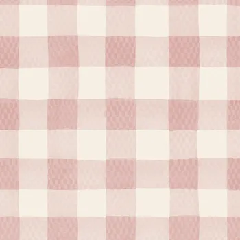 Tapeta Cath Kidston Vliesová tapeta na zeď, růžová, kostka, káro, 125515, Cath Kidstone, velikost 10 x 0,52 m