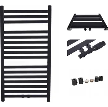 Radiátor Koupelnový radiátor vodní VINOLLI 334 W 430 x 950 mm černý