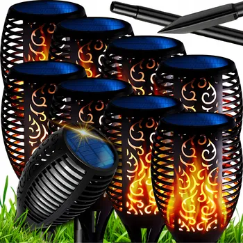 Venkovní osvětlení Solární lampa zapichovací MAXSELL černá 52 cm 8 ks