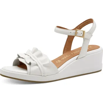 Dámské sandále DÁMSKÉ SANDÁLY MARCO TOZZI 2-28302-44 100 BÍLÁ Barva: BÍLÁ, Velikost: 41