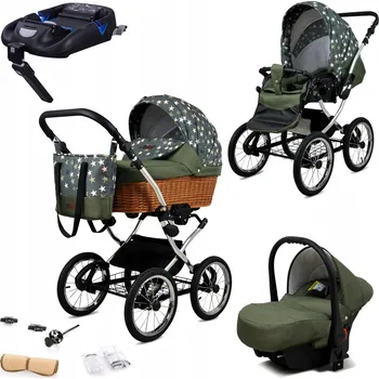 Kočárek BabyLux Dětský kočárek 4v1 Classic (hluboký, sportovní, autosedačka)