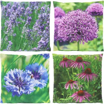 Polštář OUTDOOR Purple, 49x49cm, (balení obsahuje 4 kusy!)|Esschert Design