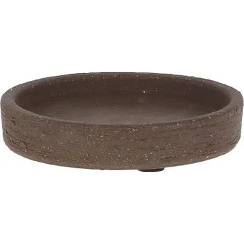 Miska pod květináč UNGLAZED, hnědá, terakota (k PP011), pr.9x2cm|Esschert Design