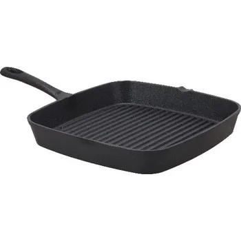 Pánev Pánev nad oheň s vroubky, hranatá, litina, 36x24x6cm|Esschert Design