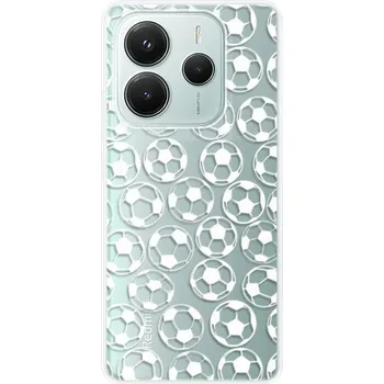 Pouzdro na mobilní telefon Odolné silikonové pouzdro iSaprio - Football pattern - white - Xiaomi Redmi Note 14 5G