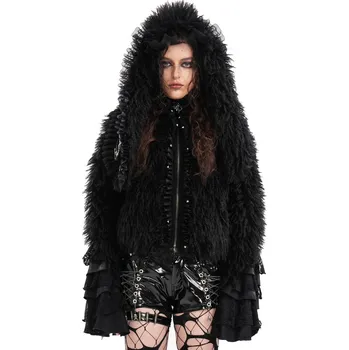 Dámský bomber bunda dámská DEVIL FASHION - Black Gothic - L