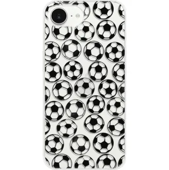 Pouzdro na mobilní telefon Odolné silikonové pouzdro iSaprio - Football pattern - black - iPhone 16e
