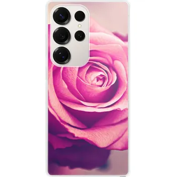 Pouzdro na mobilní telefon Odolné silikonové pouzdro iSaprio - Pink Rose - Samsung Galaxy S25 Ultra