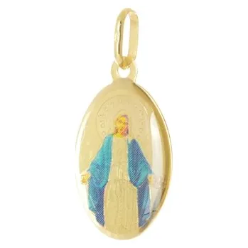 Přívěsek Zlatý přívěšek madonka Panna Marie ZZ1393F + dárek zdarma