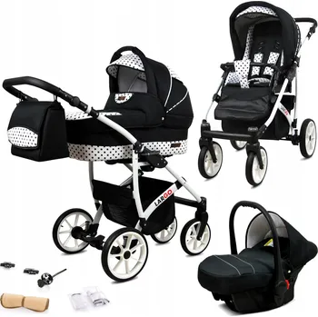 Kočárek Dětský kočárek 3v1 BabyLux Largo ALU (hluboký, sportovní, autosedačka)