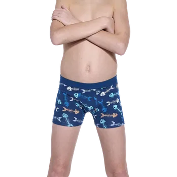 Chlapecké spodní prádlo Boxerky chlapecké Cornette 700/146 Fishbone 110/116 Modrá