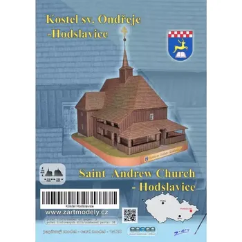 Papírový model Kostel sv. Ondřeje - Hodslavice (1:120) (Z-Art)
