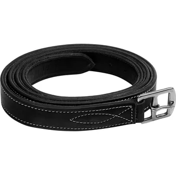 EQUESTRO Řemeny třmenové kožené Equestro, různé délky, černé Délka: 135 cm