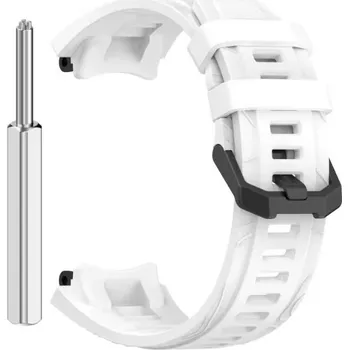 Příslušenství k chytrým hodinkám eses Silikonový řemínek pro Xiaomi Amazfit T-Rex 3 - Bílý