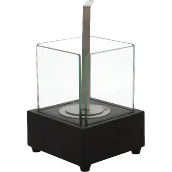 Lampička Lucerna BIOETHANOL stolní, čtvercová, černá|Esschert Design