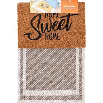 Zahrada Podložka pod rohožku s rohožkou, NATURAL + pruhy, 90x60cm, (balení obsahuje 2 kusy!)|Esschert Design