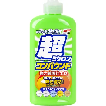 Soft99 Micro Liquid Compound Light - leštěnka a čistič laku 250 ml + houba