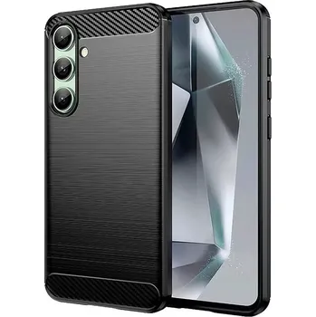 Pouzdro na mobilní telefon Odolné pouzdro Carbon SAMSUNG Galaxy A36 5G – černé (Odolné pouzdro, kryt a obal Carbon pro SAMSUNG Galaxy A36 5G – černý kryt s karbonovým designem a zesílenými rohy)