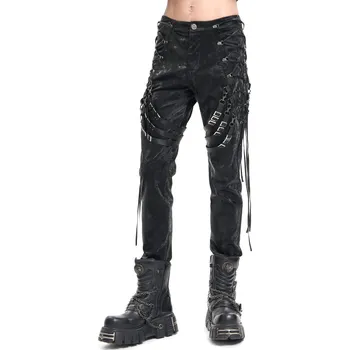 kalhoty pánské DEVIL FASHION - Black Gothic Punk - 3XL