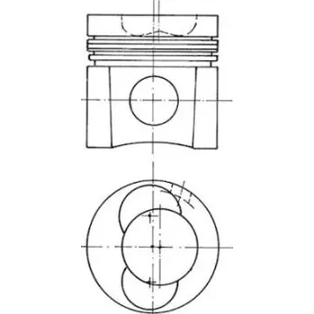 Píst motoru Píst NURAL 87-285900-10
