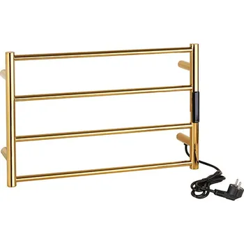 Držák na ručník Bemeta Elektrický sušák ručníků 560x370x90 mm, 63W, nerez, lesk, zlatá 704153081