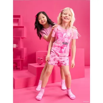 Dívčí oblečení Sinsay - Pyžamová souprava Barbie - pastelová růžová - 264CX-03X - 264CX-03X-110