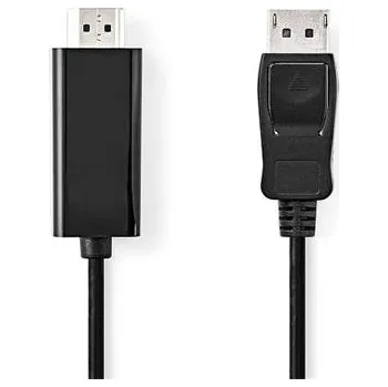 Video kabel Nedis CCGL37100BK30 - Displayport kabel | DisplayPort Zástrčka | Konektor HDMI | 3.00 m | Černá CCGL37100BK30