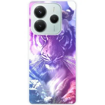 Pouzdro na mobilní telefon Odolné silikonové pouzdro iSaprio - Purple Tiger - Xiaomi Redmi Note 14 5G