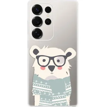 Pouzdro na mobilní telefon Odolné silikonové pouzdro iSaprio - Bear with Scarf - Samsung Galaxy S25 Ultra