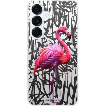 Pouzdro na mobilní telefon Odolné silikonové pouzdro iSaprio - Flamingo Graffiti - Samsung Galaxy S25