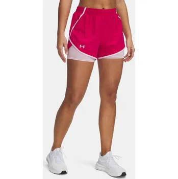 Dámské oblečení Dámské kraťasy Under Armour UA Fly By 2-in-1 Shorts 1382440-681 Růžová XS