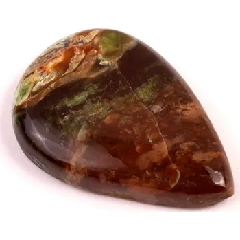 Přírodní kámen Kabošon Chrome Chalcedony č.3171 (37x25x7mm)